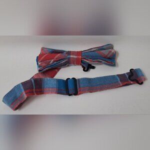 J. Crew Crewcuts Kids Boys Tie Bow Tie Accessories Check Plaid Adjustable